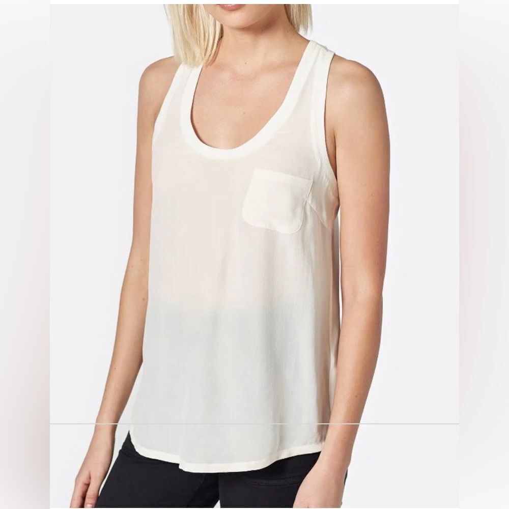 Joie Alicia Racerback silk tank size M 100% silk